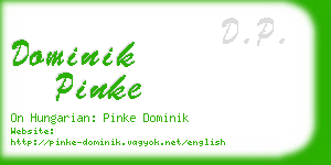 dominik pinke business card